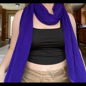 Purple scarf